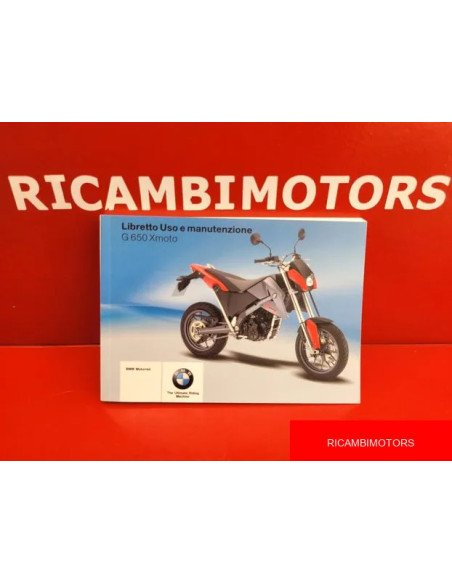 LIBRETTO USO E MANUTENZIONE BMW R1200ST G650X