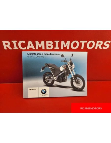 LIBRETTO USO E MANUTENZIONE BMW R1200ST G650X